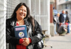 Lidia Lagarde, whose street name is "Crow," keeps a journal of her journey to recovery from addiction and homelessness.  She's now been off the streets for five years.
